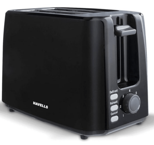 Havells Crisp Plus 750 Watts Pop up Toaster (Black)